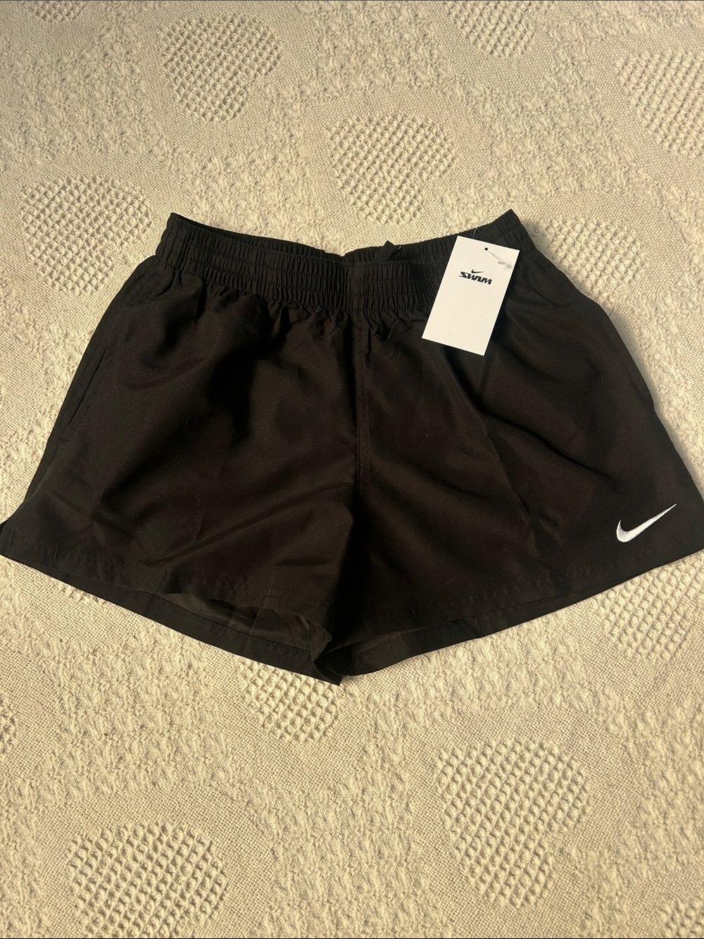 Nike Swim Breaker Essential Men's 3" Brief-Lined Volley Short in Black